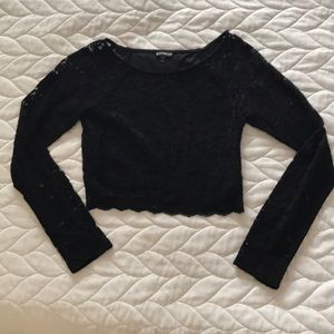 Express lace crop top